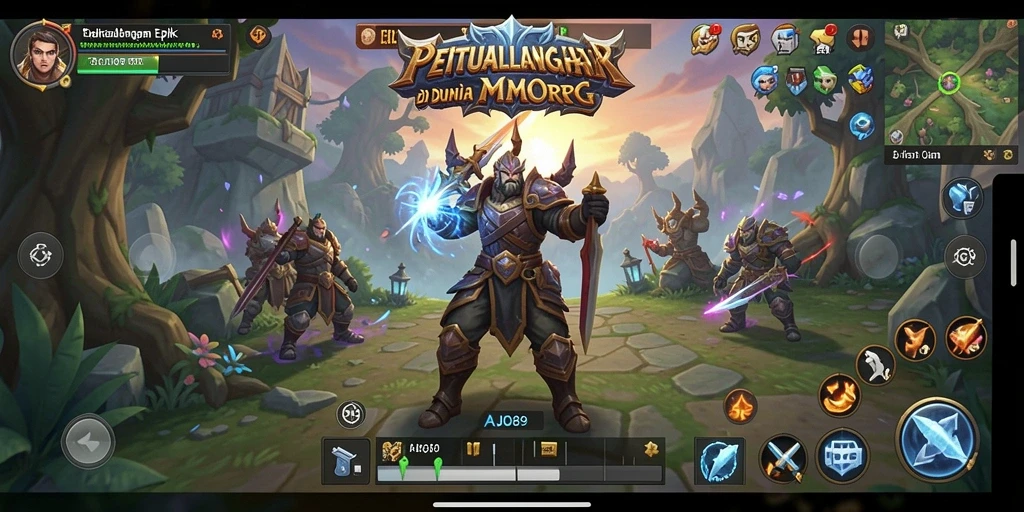 Gameplay AJO89 yang seru di dunia MMORPG.