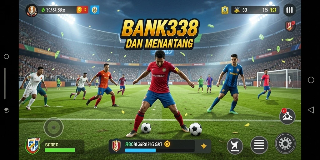 Tampilan utama BANK338 yang menampilkan pertandingan olahraga seru.