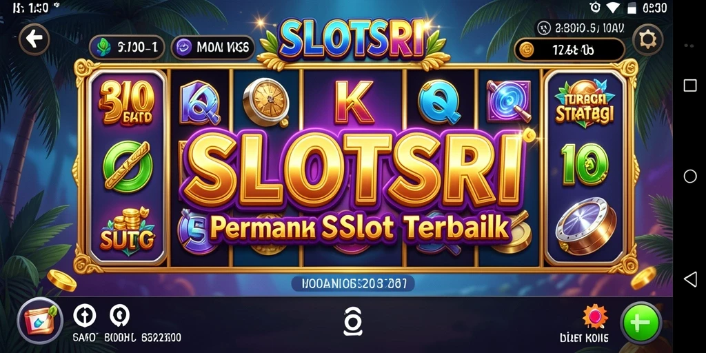 Tampilan gameplay SLOTSRI dengan kombinasi slot yang menantang.