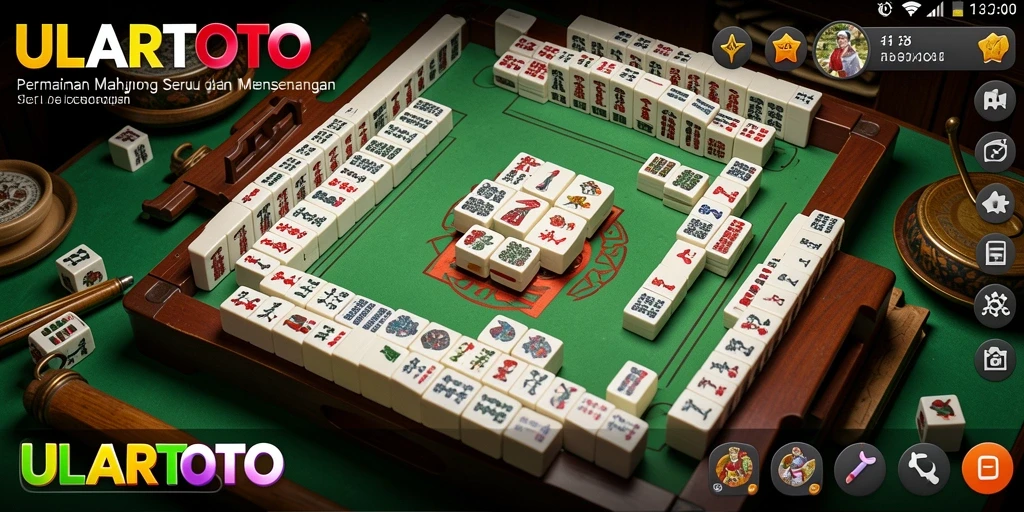 Tampilan menarik dari gameplay Mahjong di ULARTOTO.